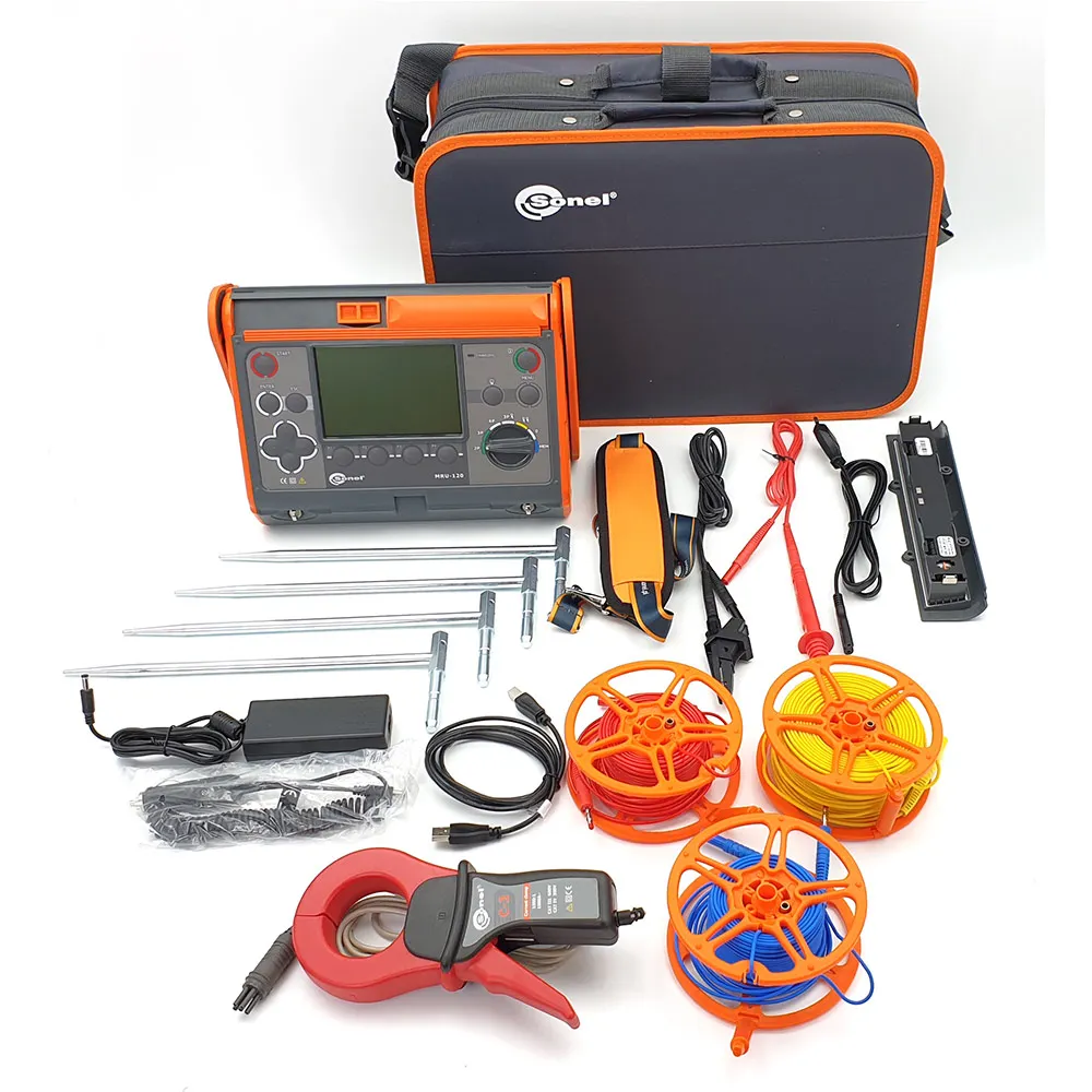 MRU-120 Earth Resistance and Resistivity Meter Sonel Electrician tool set measuring instruments Multimeter digital professional |