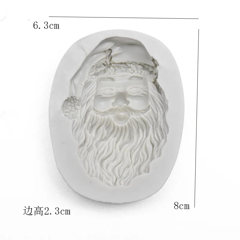 DIY Baking Tools Santa Claus Fondant West Point Cake Decorating Liquid Chocolate Clay Silicone Mould cake | Дом и сад