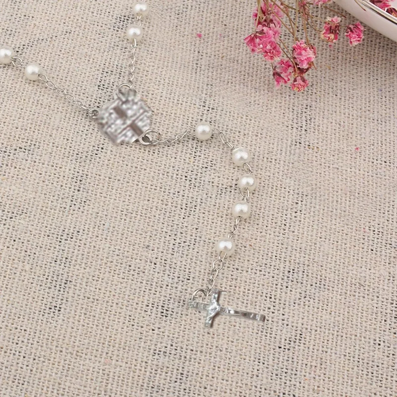 Модные ювелирные изделия из жемчуга четки Девы Марии колье в винтажном стиле с