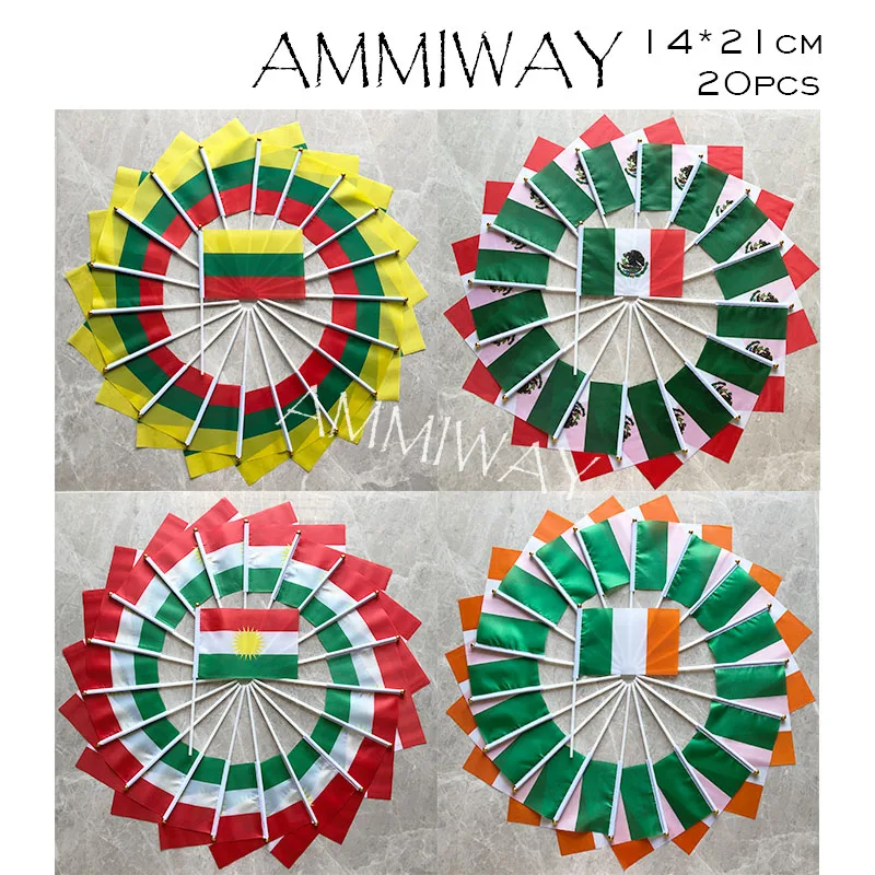 AMMIWAY 14x2 1 см 20 шт. австрийский Таиланд Португалия Швейцария ручной флаг маленькие