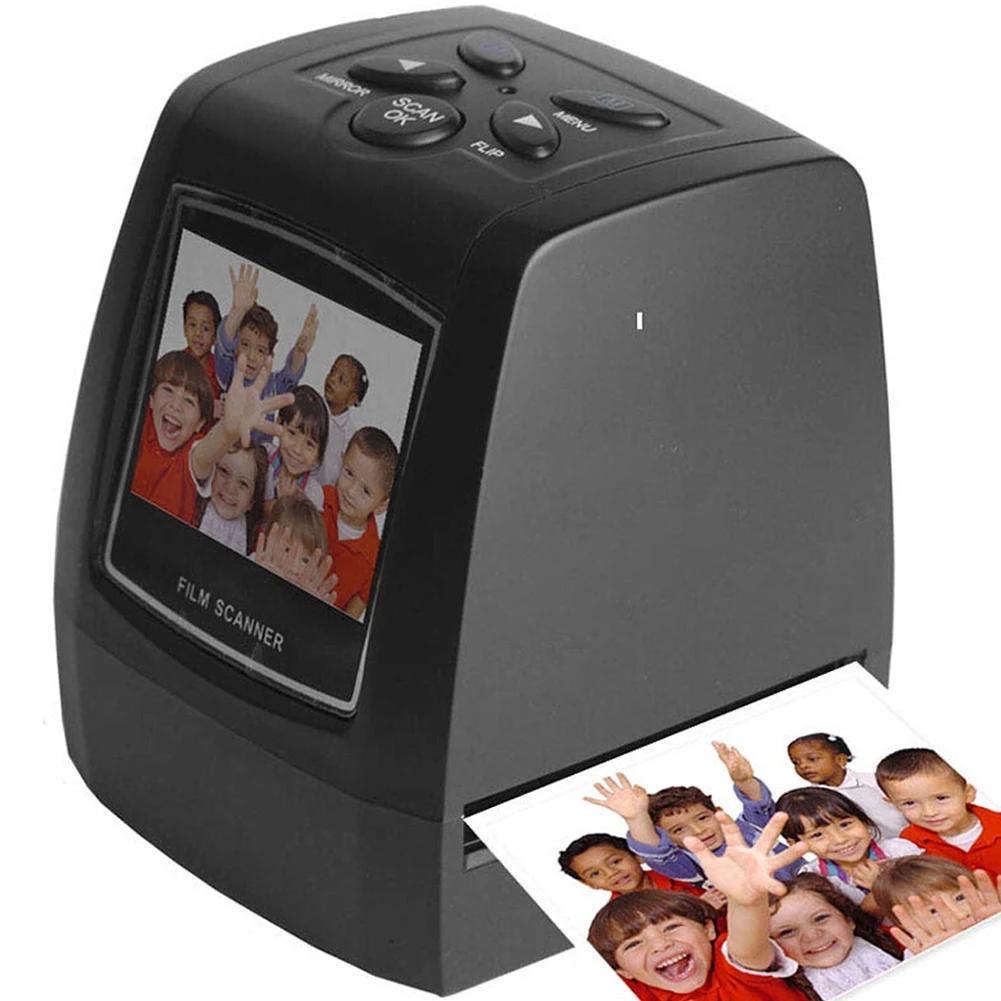 

Protable Negative Film Scanner 35mm 135mm Slide Film Converter Photo Digital Image Viewer with 2.4" LCD Build-in Editing Softwar
