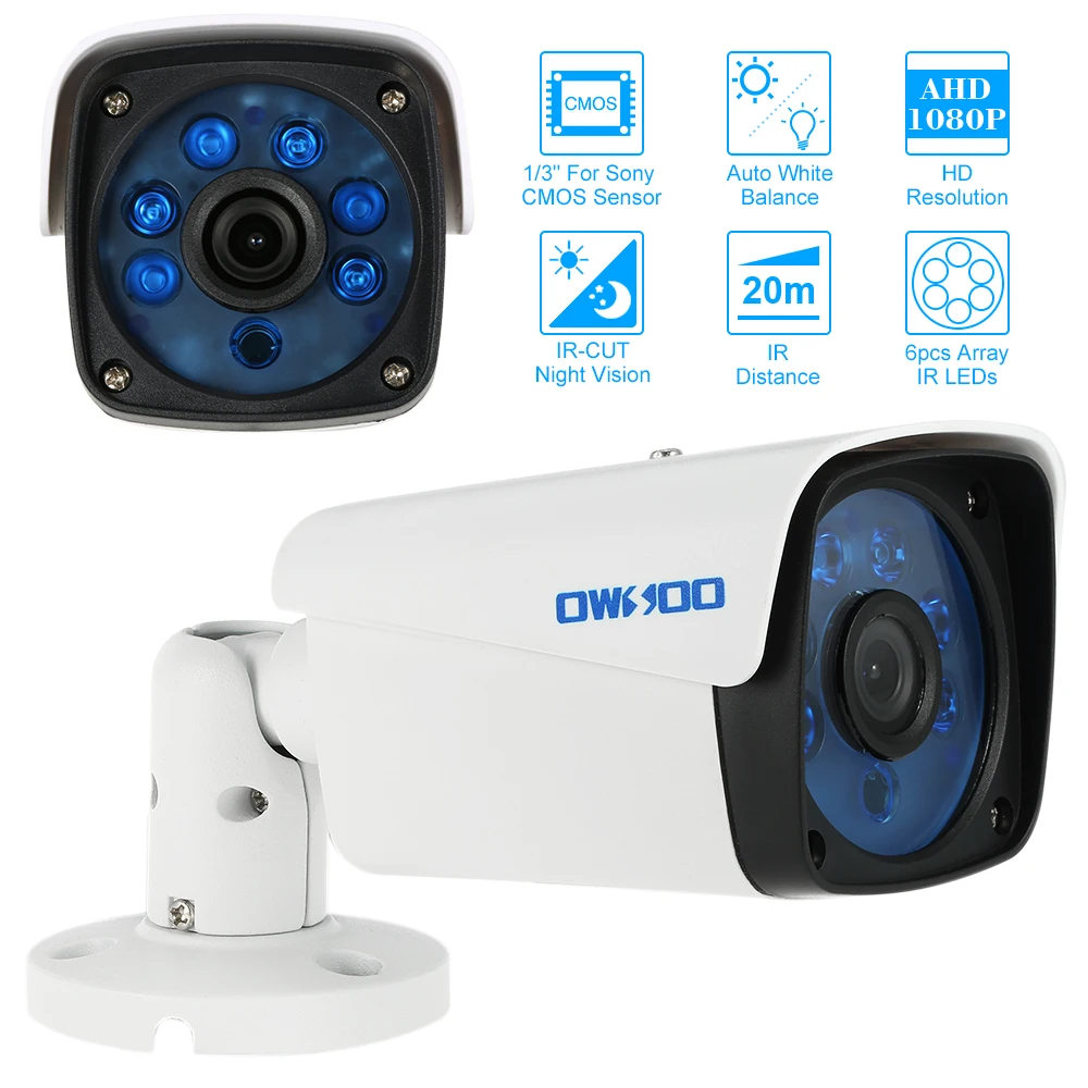 1080P AHD Камера пуля Водонепроницаемый 2.0MP 3 6 мм 1/3 для Sony CMOS Сенсор Массив ИК