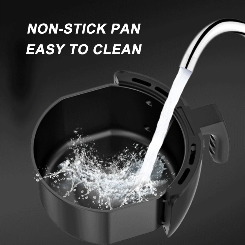 

1350W 5L Multifunction Air Fryer Chicken Oil Free Air Fryer Health Fryer Pizza Cooker Digital Thermostat Electric Deep Airfryer