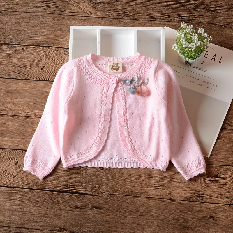 Весна 2020 Детский кардиган свитер куртка для девочек верхняя одежда из 100 хлопка 1 2