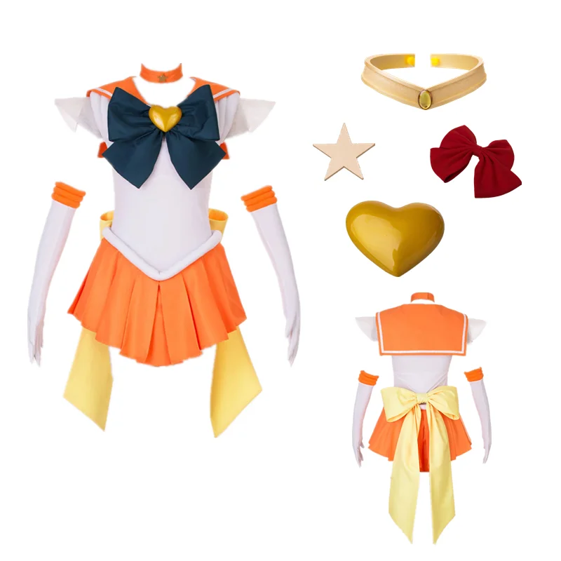 

Anime Cosplay Sailor Stars Venus Minako Aino SuperS version of the battle suit Halloween Cosplay Costume Aino Minako Halloween