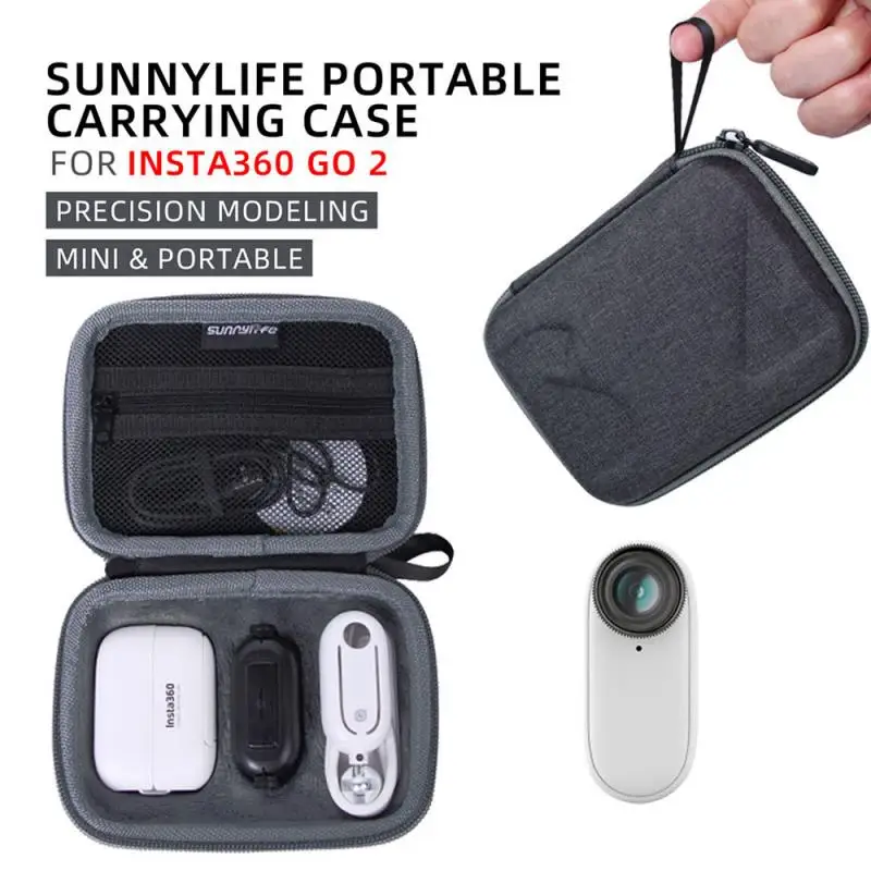 

Portable Storage Bag Mini Carrying Case Protective Bag Cameras Accessories Durable High Grade Fabric For Insta360 GO2
