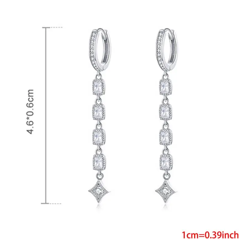 

925 Sterling Silver Pendant Fashion Earrings Jewelry For for Women Girls Christmas Gfit Fashion Wedding Jewelry