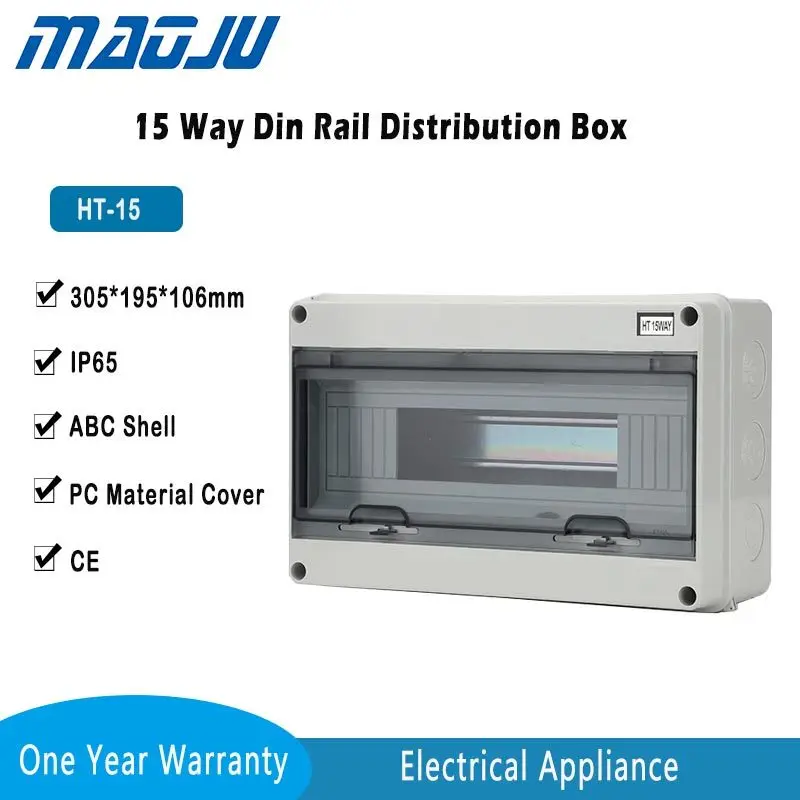 15-позиционный электрический распределительный ящик наконечник MCB