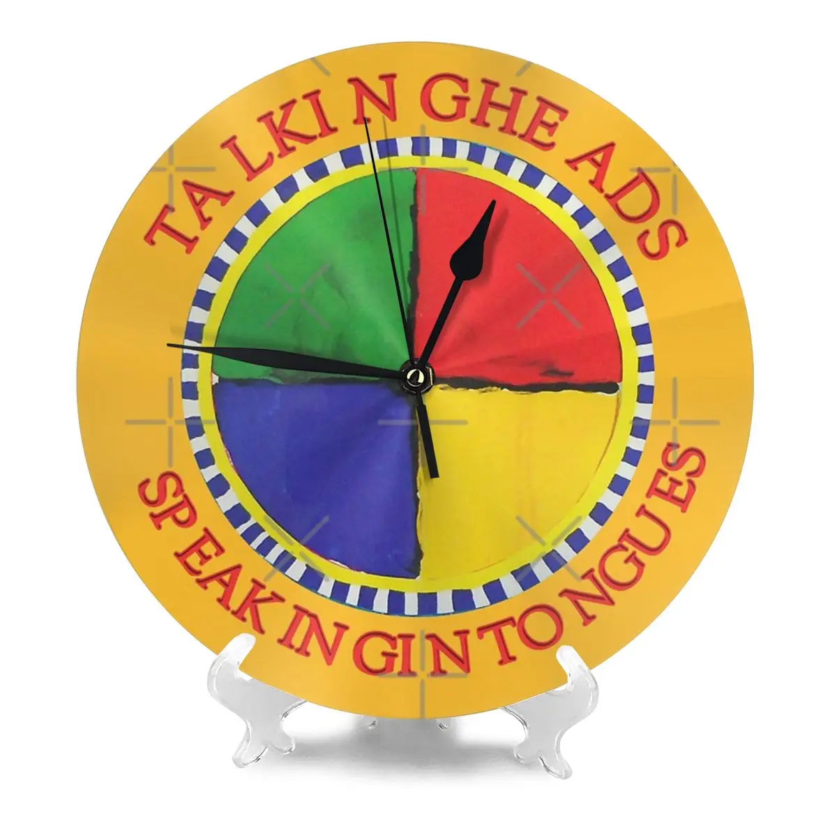 Говорящие головки на языках часы Настенный декор комнатные настенные циферблаты