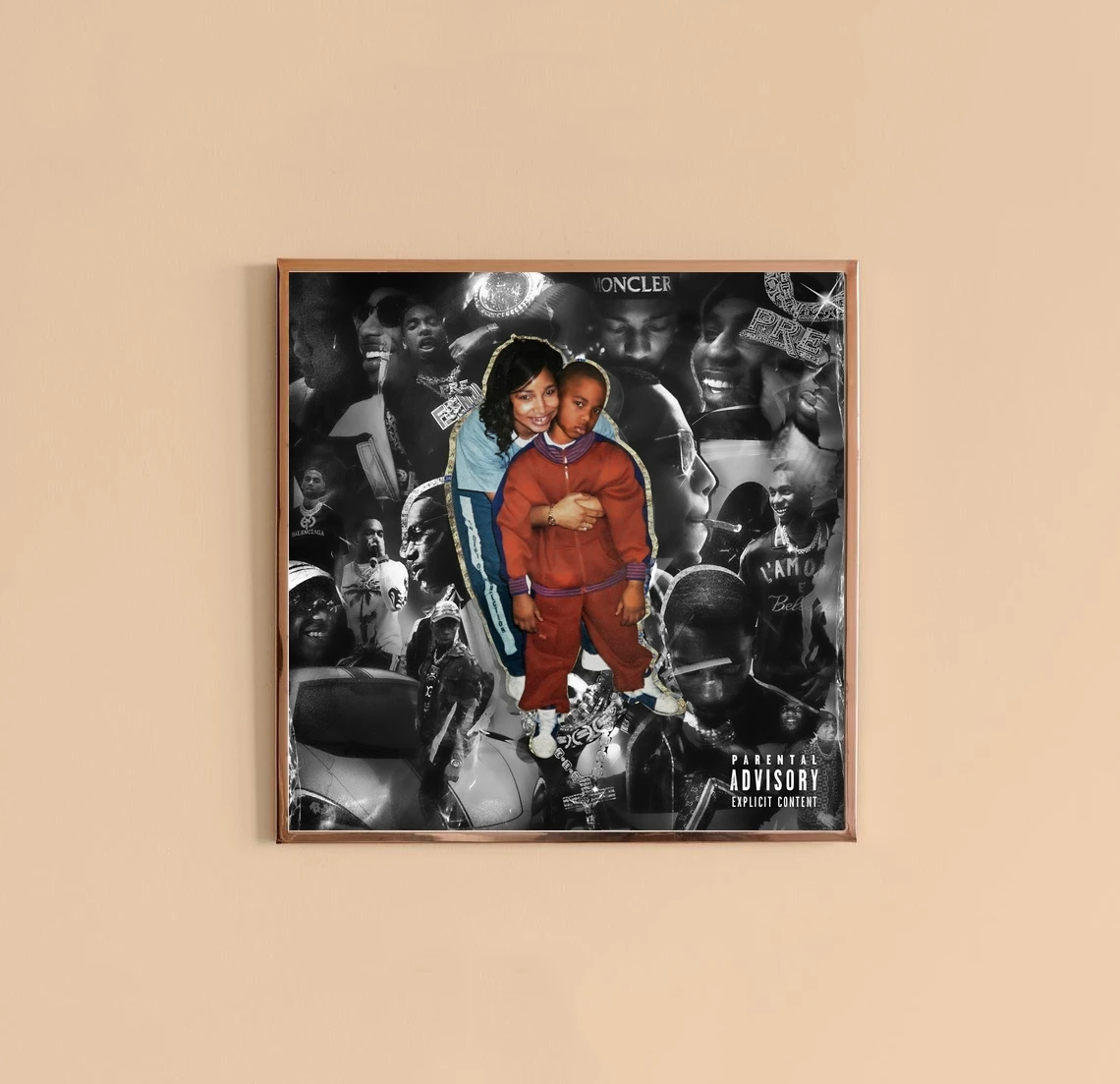 Чехол на холст с изображением музыкального альбома 