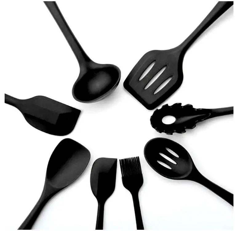 1PCS Silicone Cooking Tool Set Spoon Brush Spatula Egg Beater Kitchen Tools Kitchenware accessories Utensil | Дом и сад
