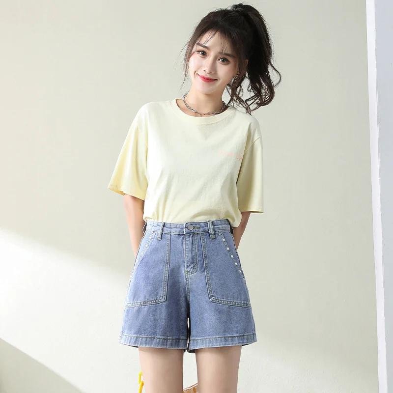 Шикарный хаки 2021 новые летние свободные брюки с завышенной талией светильник