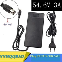 yyhqqbad 54 6v 3a charger electric bike lithium battery charger for 48v lithium battery rca10mm plug