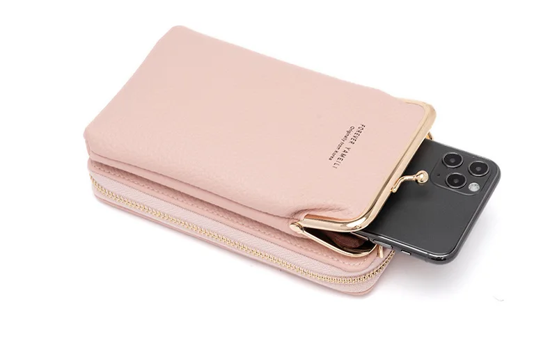 

2021 Messenger Mobile Phone Bag Fashion Hardware Bag Multifunctional Adjustable Shoulder Strap One-Shoulder Ladies Wallet