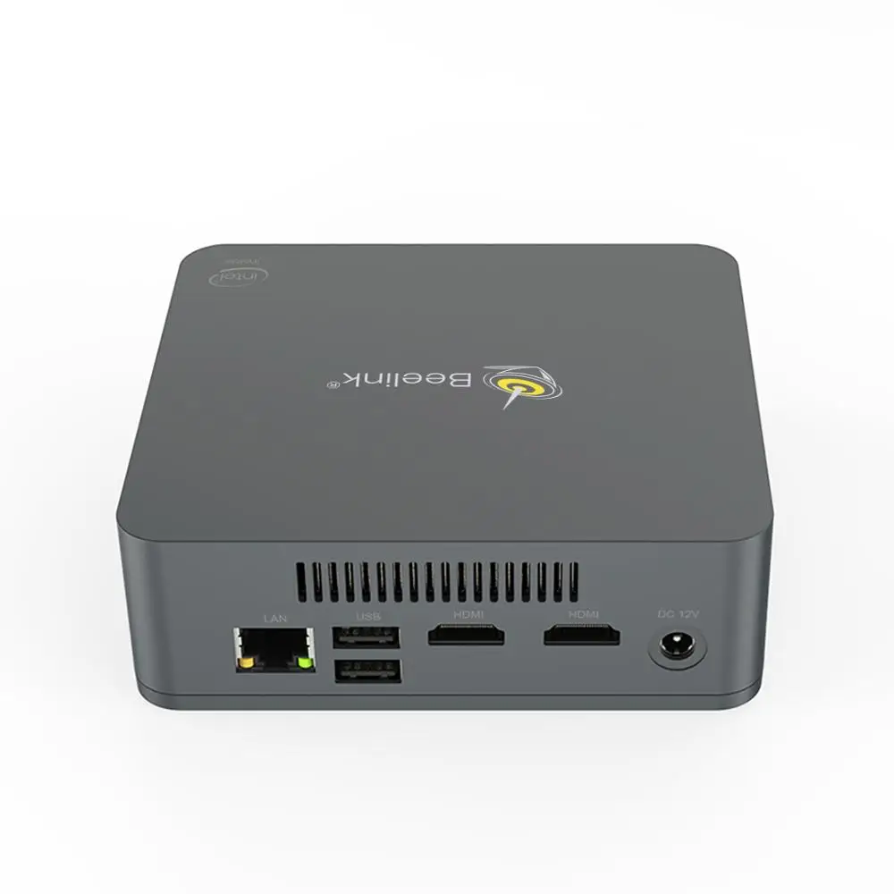 Beelink U55 мини ПК Win10 Intel Broadwell i3 5005U 8G ОЗУ 128 ГБ/256 ГБ/512 ГБ/1T ПЗУ USB3.0 RJ45 BT4.0 Type C Dual WIFI 2 4G + 5