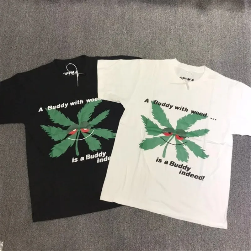 

2020ss CPFM.XYZ A Buddy с марихуаной, футболка для мужчин и женщин, версии 1:1, летняя стильная футболка CPF M.X.Y.Z, футболки с аниме Харадзюку