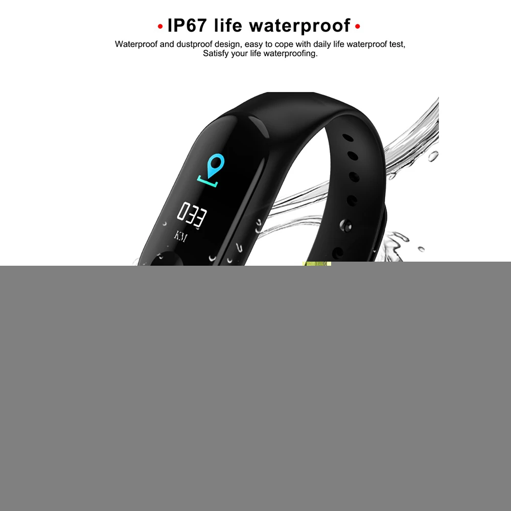 Смарт часы 2020 M3 водонепроницаемый браслет пульсометр монитор артериального