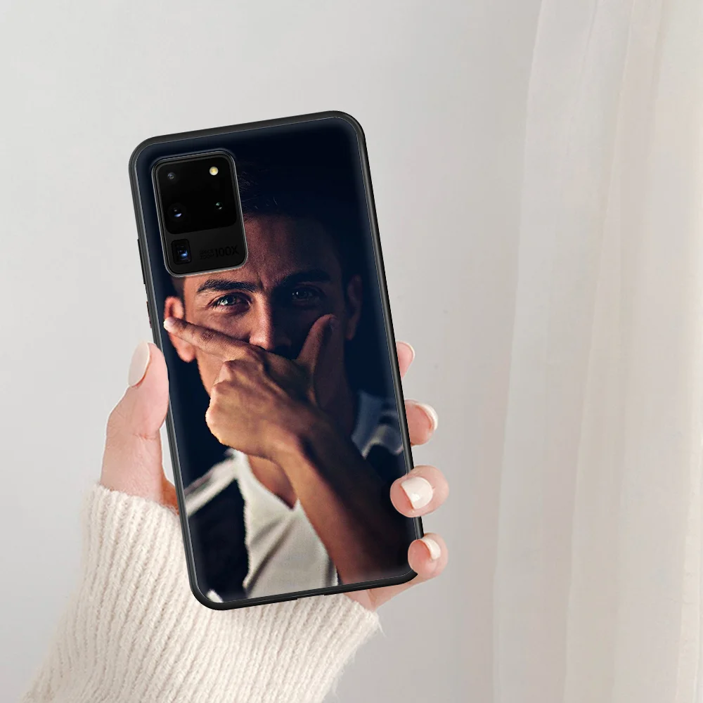 

Paulo Dybala Emerick Milan football Phone Case For Samsung Galaxy Note S 8 9 10 20 Plus E Lite Uitra black Cover Tpu Prime