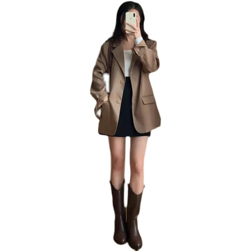 

2021 new spring ladies' suits are loose and thin fashionable casual jackets