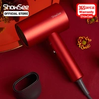 showsee anion hair dryer negative ion care 1800w strong wind professinal quick dry portable home hairdryers low noise a1 w