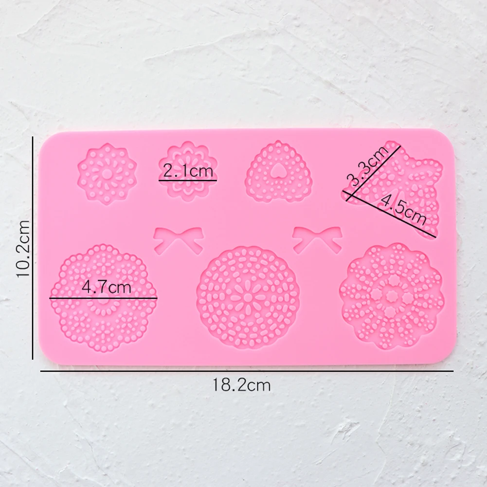 

Portable Silicone Embossed Cake Mold DIY Kitchen Cooking Cake Border Mould Ice Cake Chocolate Sweet Moulds Silicone Baking Molds