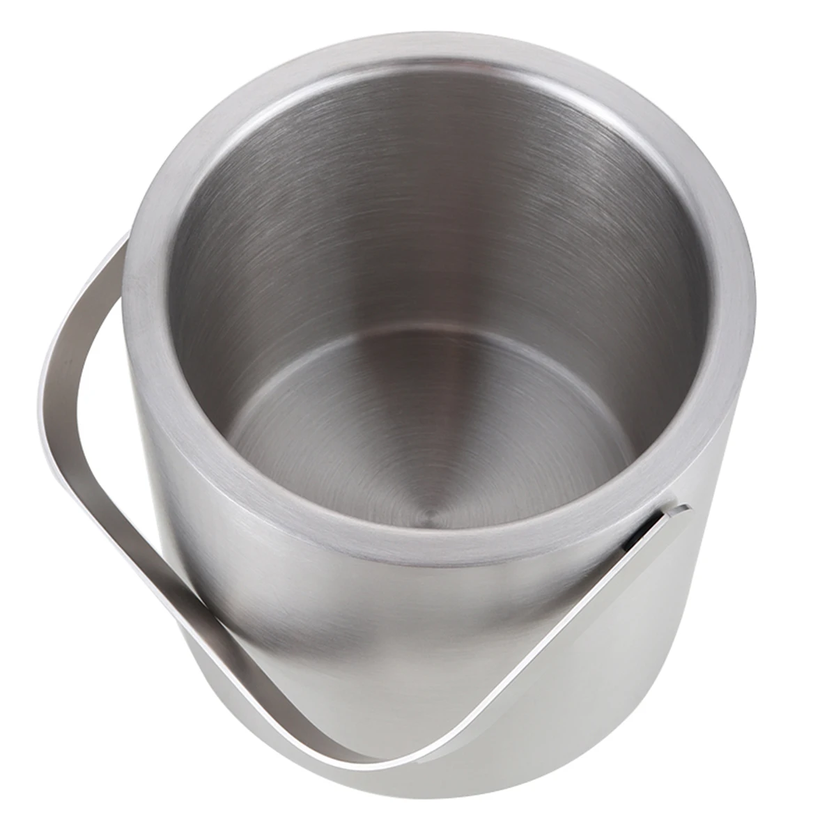 

130ml Ice Bucket Set Stainless Steel Ice Container Double Walled Ice Bucket Container with Tongs Tweezer LidDrink Cooler