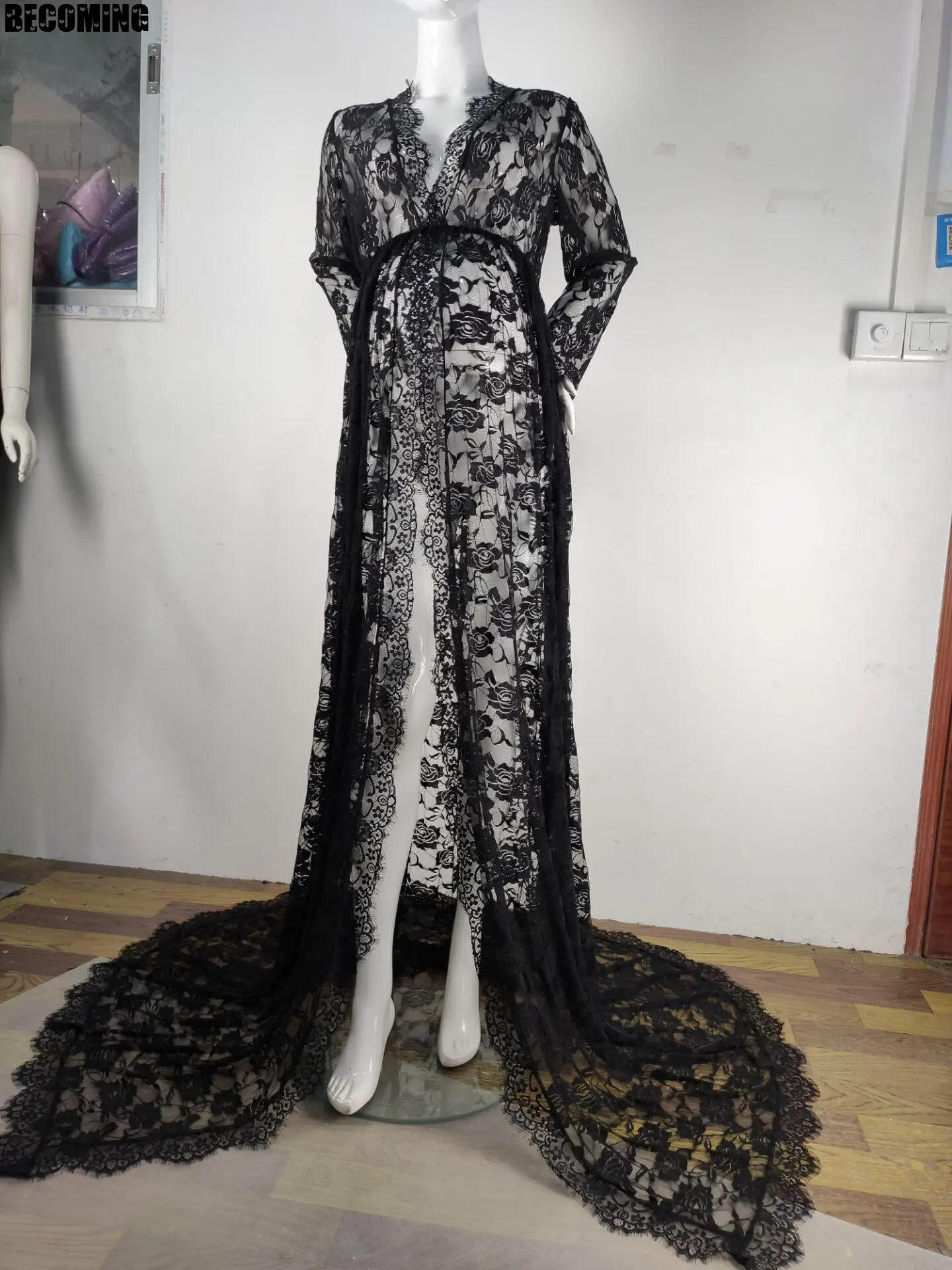 Платье для беременных фотосессии платье кружевное макси реквизит женская