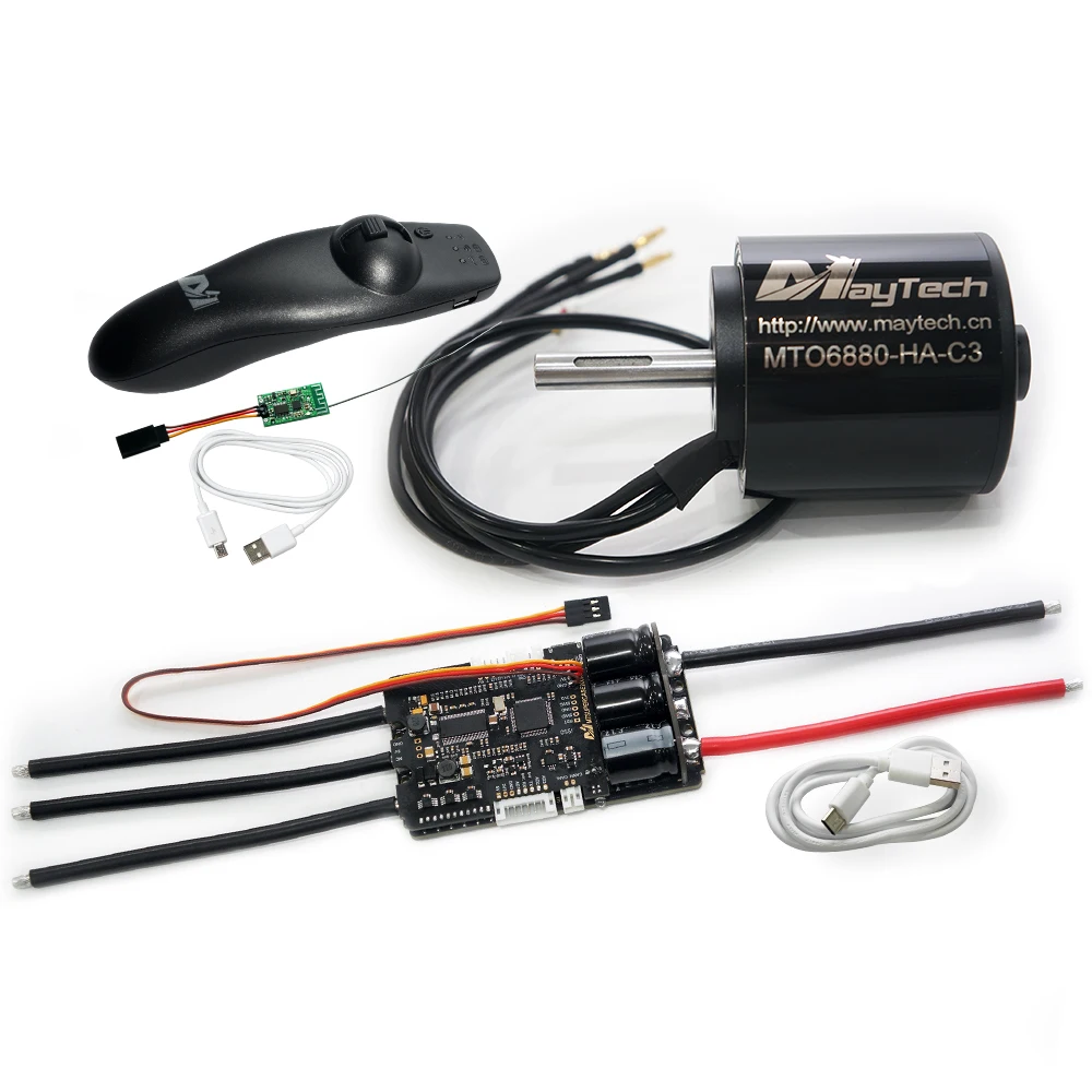Maytech Supercase 200A ESC на основе VESC6 и 6374 6396 6880 8085 outrunner мотор MTSKR1712 дистанционный