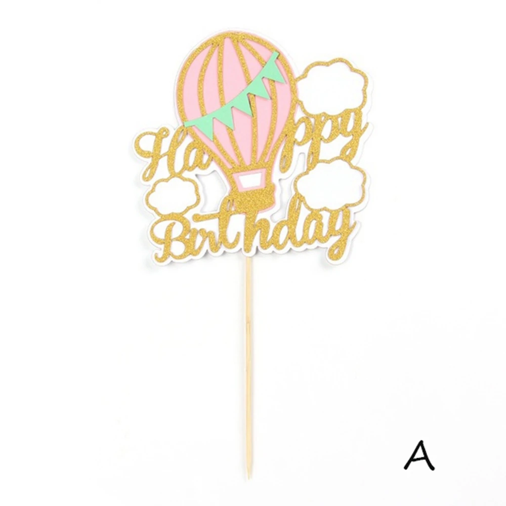 Выпечка сделай сам топперы для торта воздушный шар радужное облако кекс Топпер