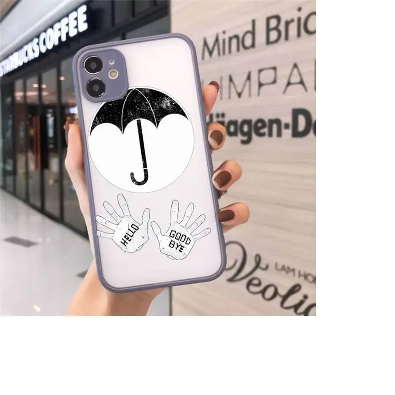 

movie man Umbrella Academy Phone Cases Matte Transparent for iPhone 7 8 11 12 s mini pro X XS XR MAX Plus cover funda