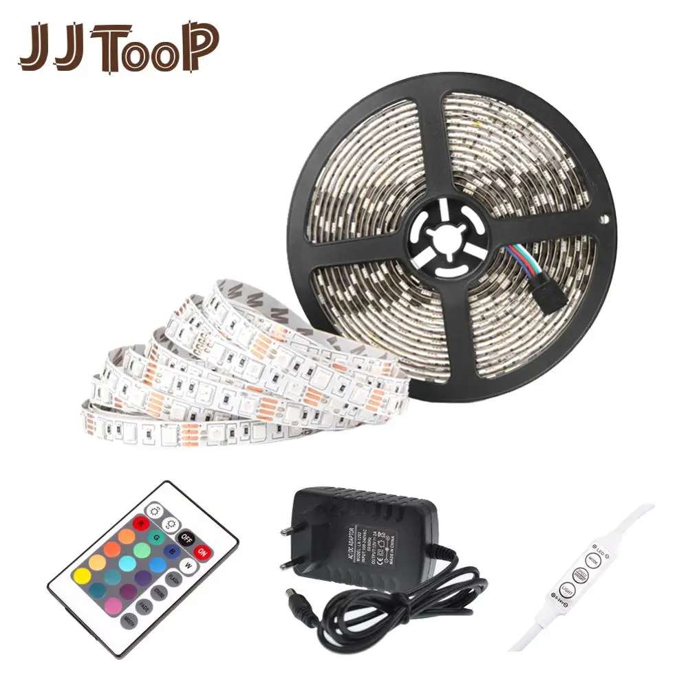 Светодиодный светильник DC 12 В RGB SMD 2835 5050 44Key с дистанционным питанием 5 м 10 м 15 м полный комплект Гибкая Диодная лента водонепроницаемый светильник ing
