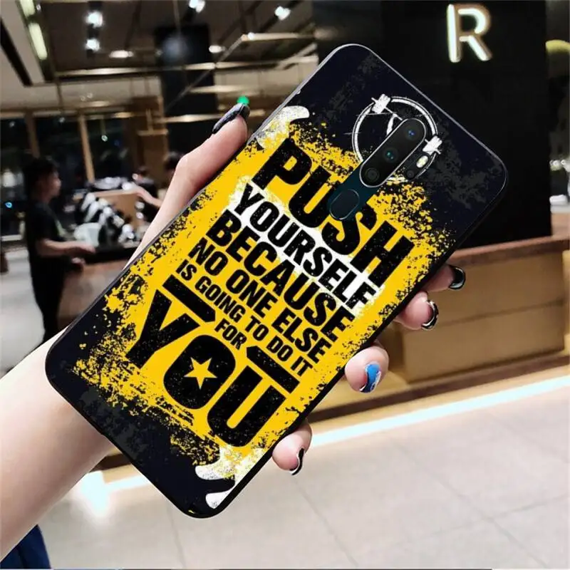 Пословица фраза девиз Good Vibes Only Love Coque Shell чехол для телефона Oppo A5 A9 2020 Reno2 z Renoace 3pro