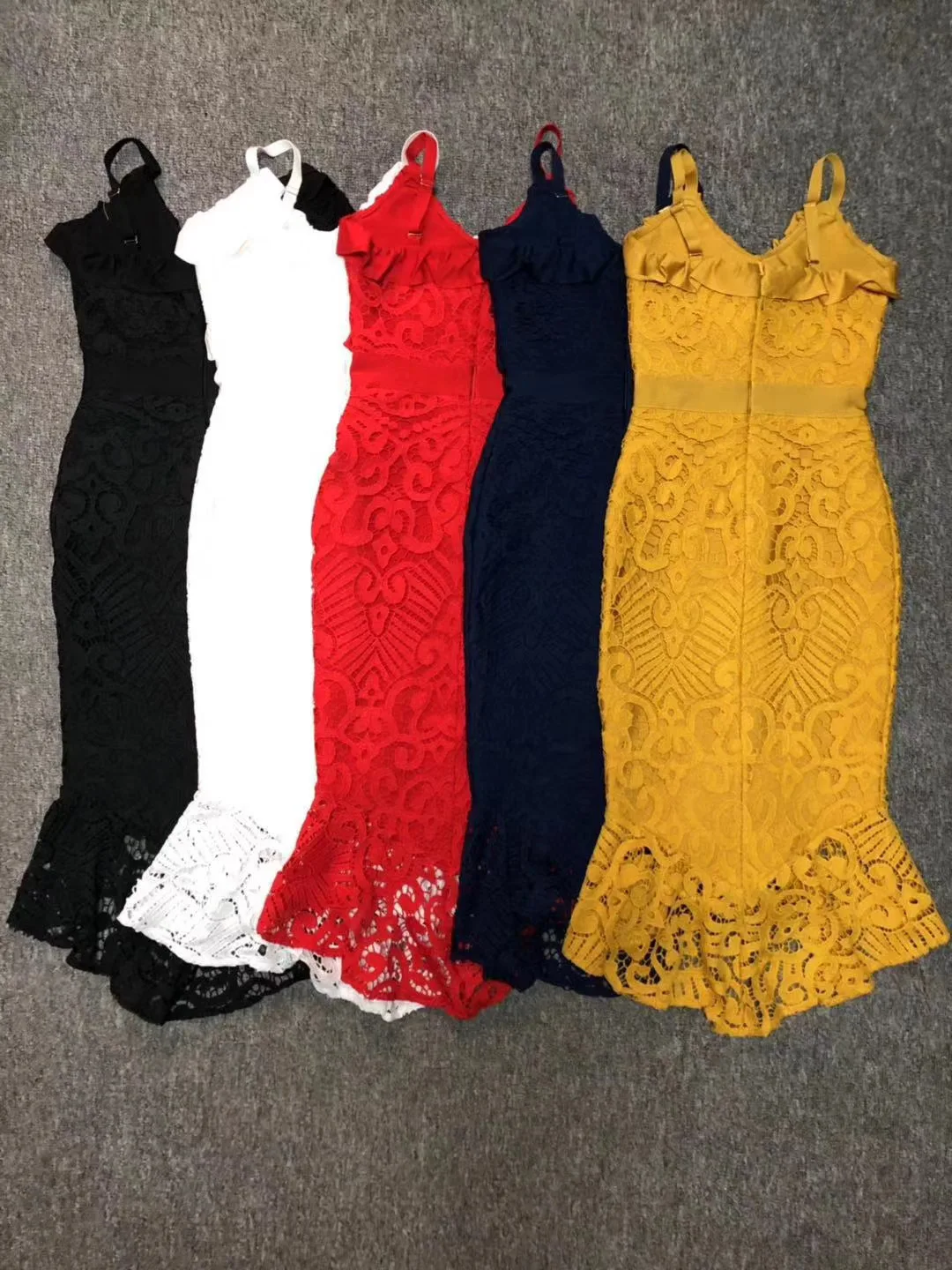 5 цветов, Vestidos, женское сексуальное кружевное Бандажное платье до середины икры, дизайнерское платье с рыбьим хвостом, вечерние платья знаменитостей