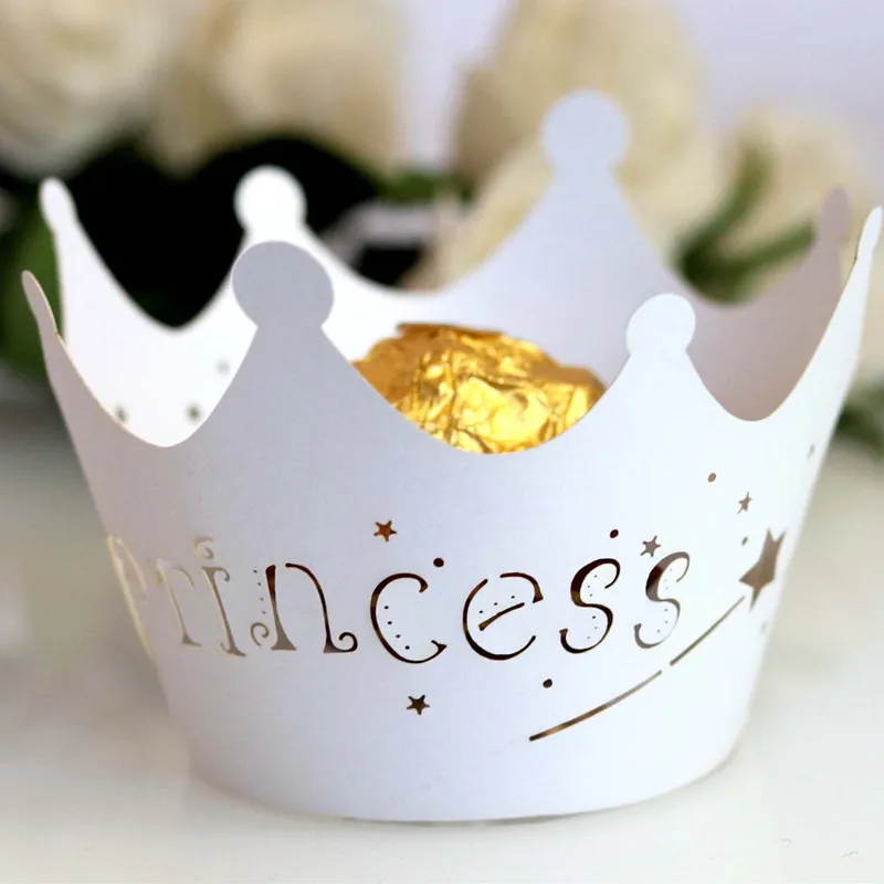 24 шт. розовая обертка для кексов Подарочная коробка с Луной торт/упаковочная