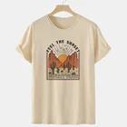 Женская Винтажная Футболка Desert Vibes в стиле 50-х годов, уличная футболка в западном стиле, для путешествий, стиль бохо, стиль ретро, эстетический Топ