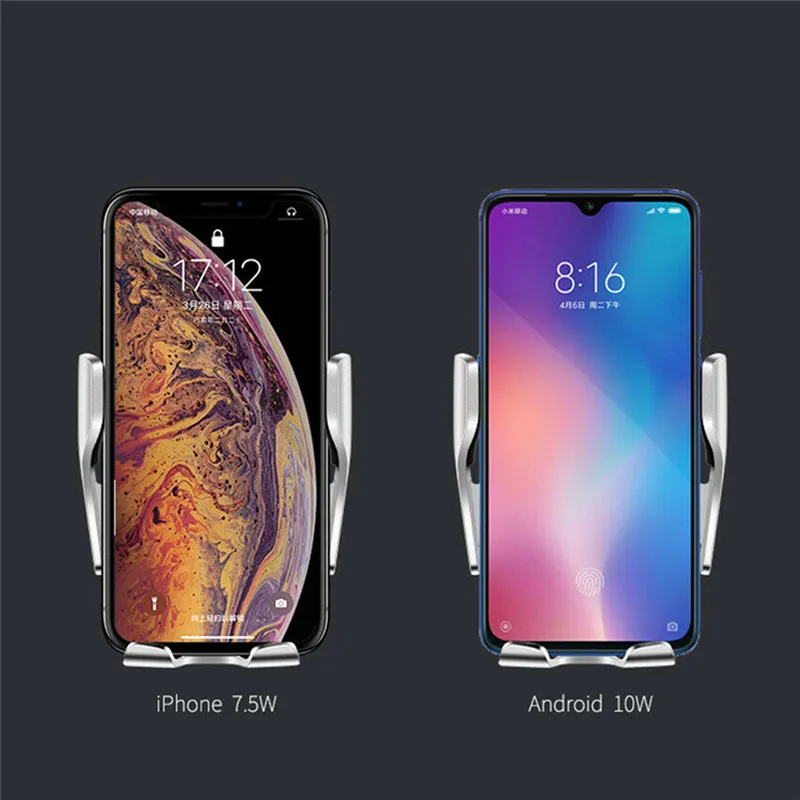 Новый автоматический зажим беспроводное автомобильное зарядное устройство