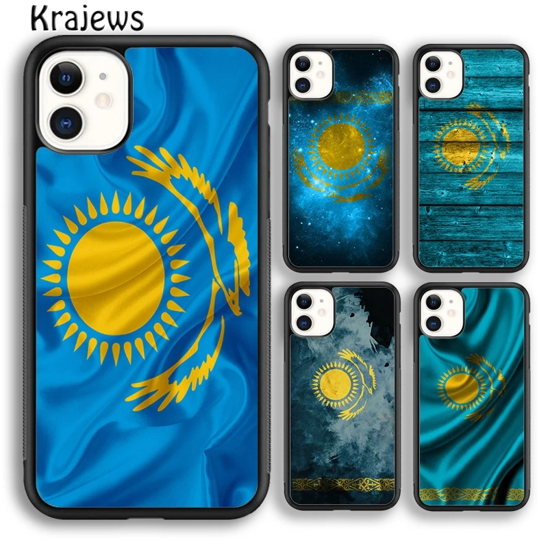 Krajews Казахстан флаг Мягкий чехол для мобильного телефона iPhone 5s 6s 7 8 plus X XR XS 11 12 pro max