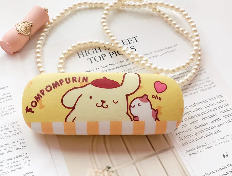 Новая мода мультфильм кошка hello kitty кожа Студенческая девушка близорукий Чехол для очков Леди Портативный Прекрасный Футляр для очков подарок на день рождения - Цвет: O