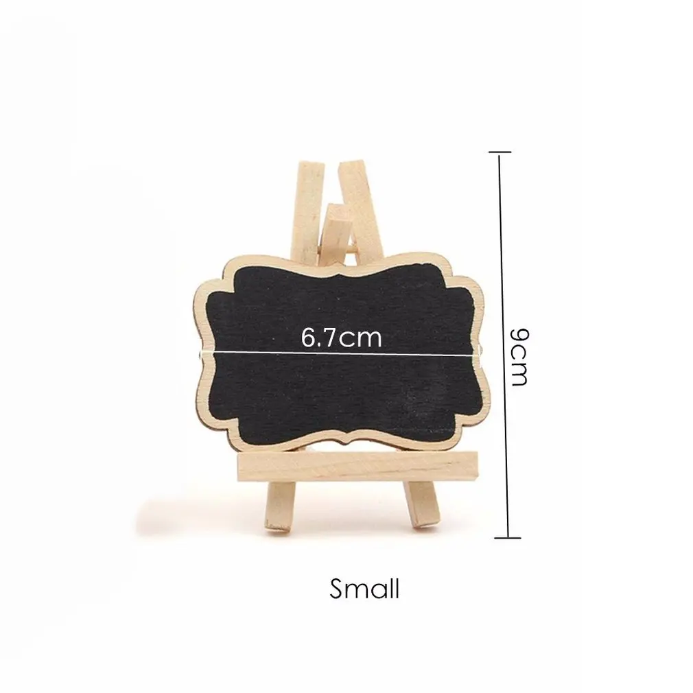 

10 PCS/Set Mini Wooden Blackboard Universal Message Board Chalkboard Portable Wedding Party Decor Decorative Parts Free shipping
