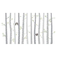 woods and birds clear stampsseal for diy scrapbooking card making album decorative spring silicone stamp craft