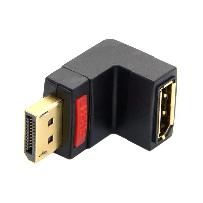 90 градусов вверх угловой DP DisplayPort папа к женскому удлинительному адаптеру |