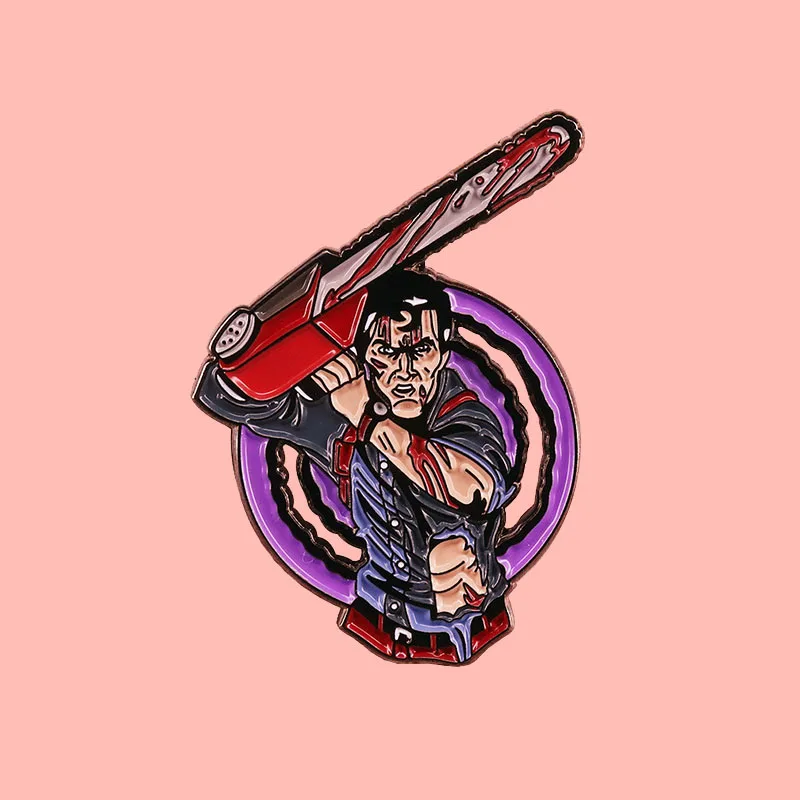 Эмалированная брошь в виде фильма ужасов пепел сглаза армии темноты значки