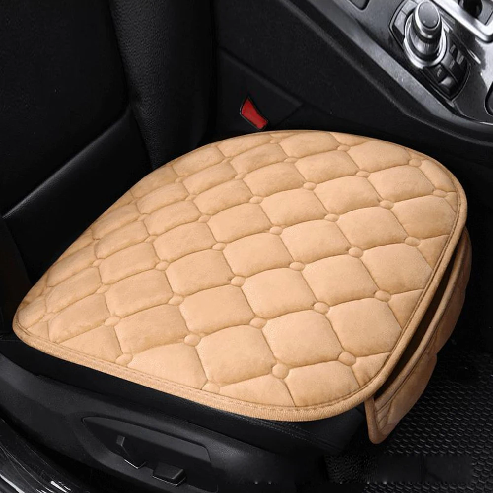 

Cotton Cover Beige Seat Breathable Cushion Non-slip Pad Plush Protector