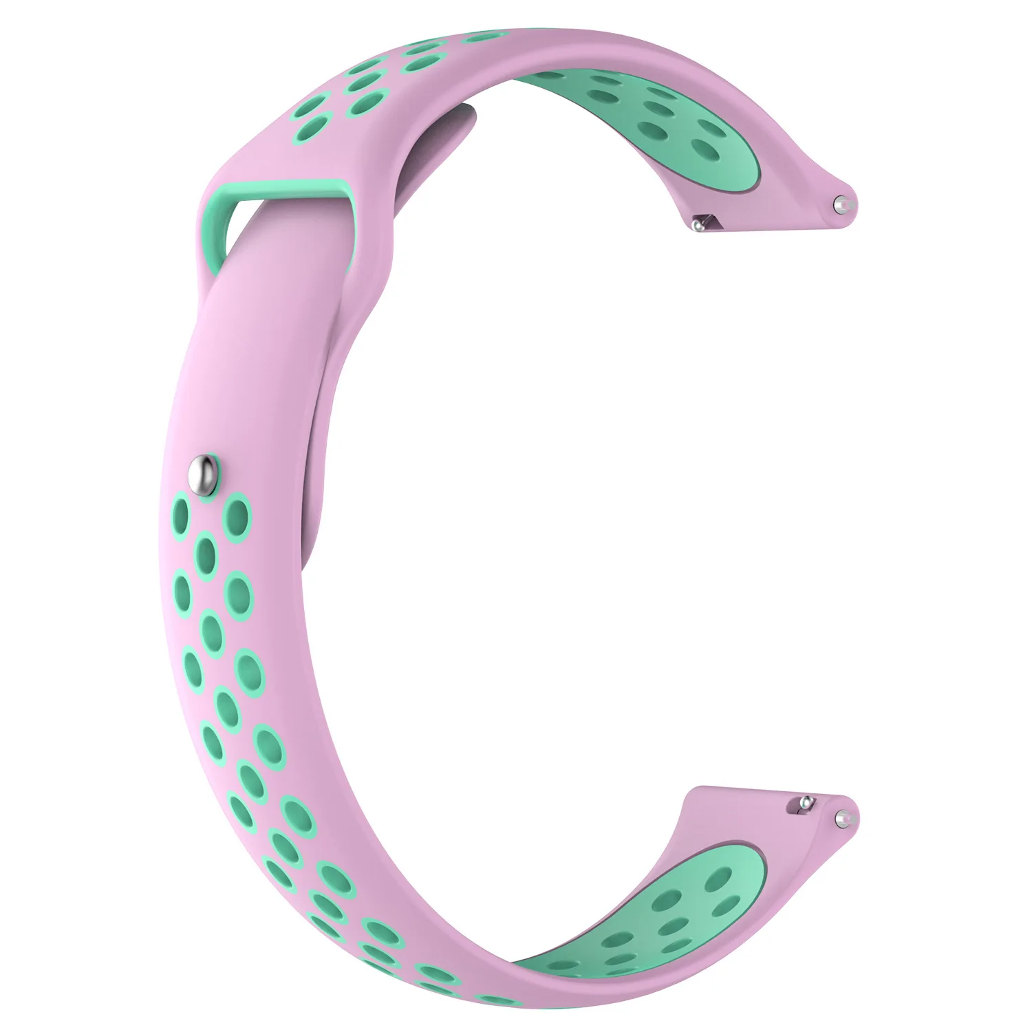 

Fashion Double Color Silicone Strap Breathable Watch Band for Huawei Watch Gt Wristband for Honor Magic Strap for Ticwatch Pro