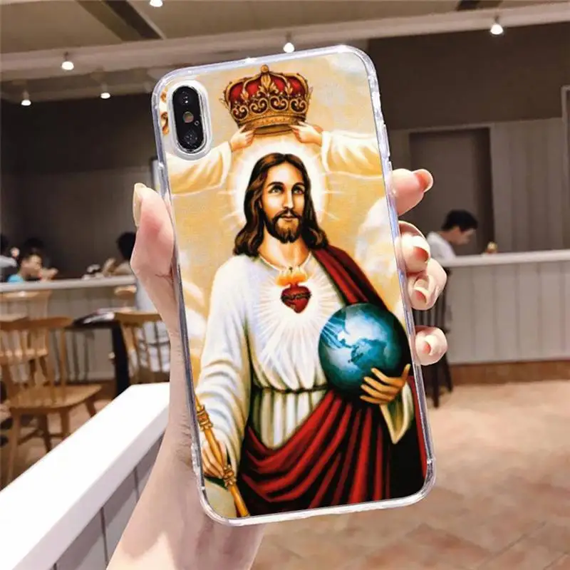 

Faith Christian Religious Jesus Phone Case Transparent soft For iphone 5 5s 5c se 6 6s 7 8 11 12 plus mini x xs xr pro max