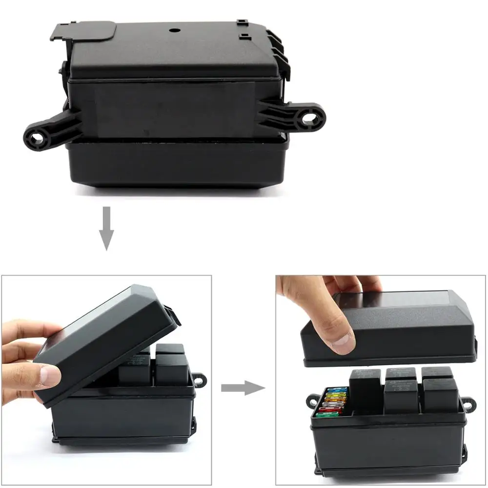 6 Way Fuse Box Universal Auto Holder With 6PCS Spade Terminals Fuses Relays 1pcs 4P 12V + 5pcs 40A | Автомобили и мотоциклы