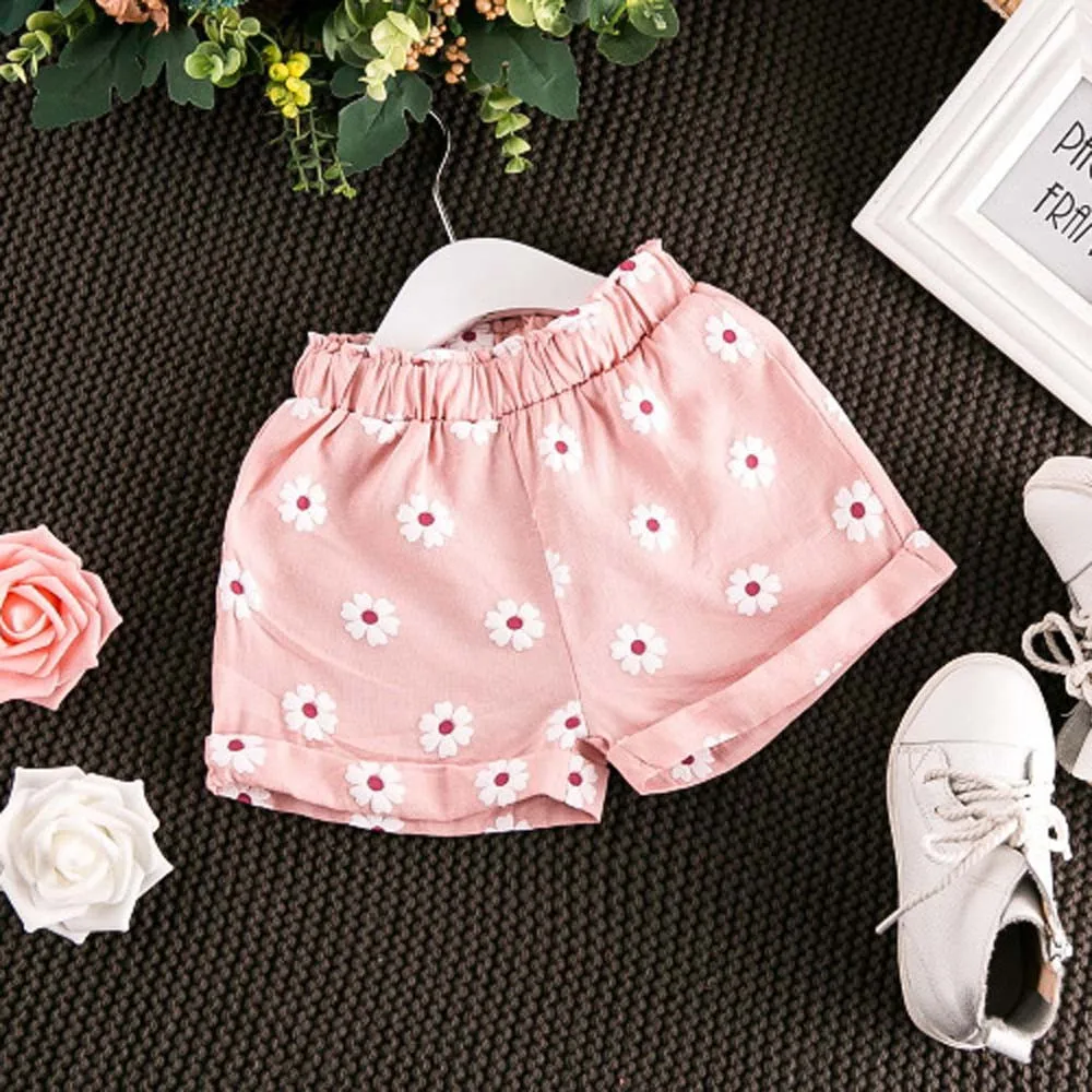 

2021 Summer New Toddler Kids Baby Girls Outfits Clothes T-shirt Vest Tops+shorts Pants Set Vogue Baby Clothes Ropa Bebe
