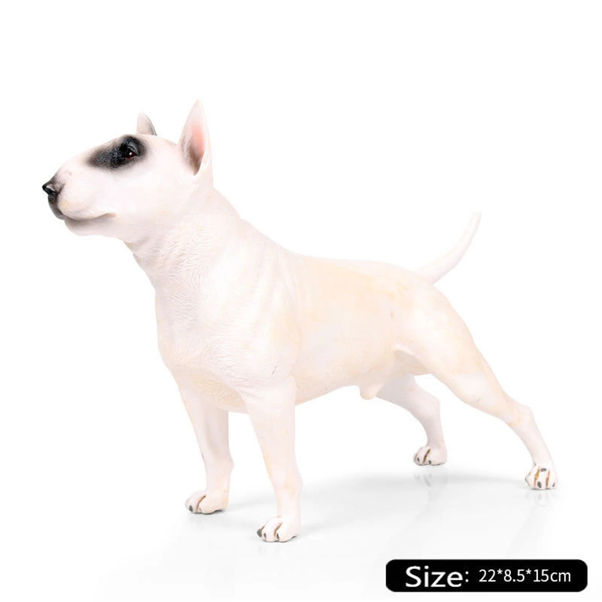 Боец бультерьер собака фигурка животного модель коллектора игрушек Декор