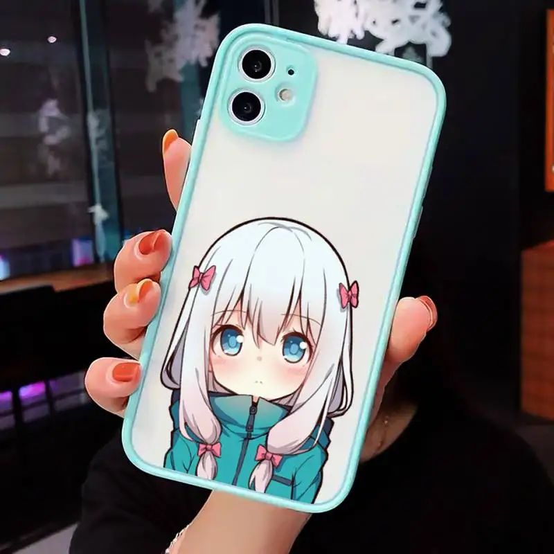 

Eromanga cute sexy temptation sensei Phone Case Matte Transparent for iPhone 7 8 11 12 s mini pro X XS XR MAX Plus cover funda