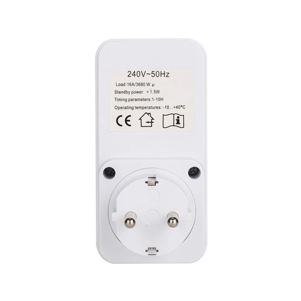 Мини светодиодный таймер обратного отсчета 120V 15A 1h 10h розетка контроль Plug in Time для